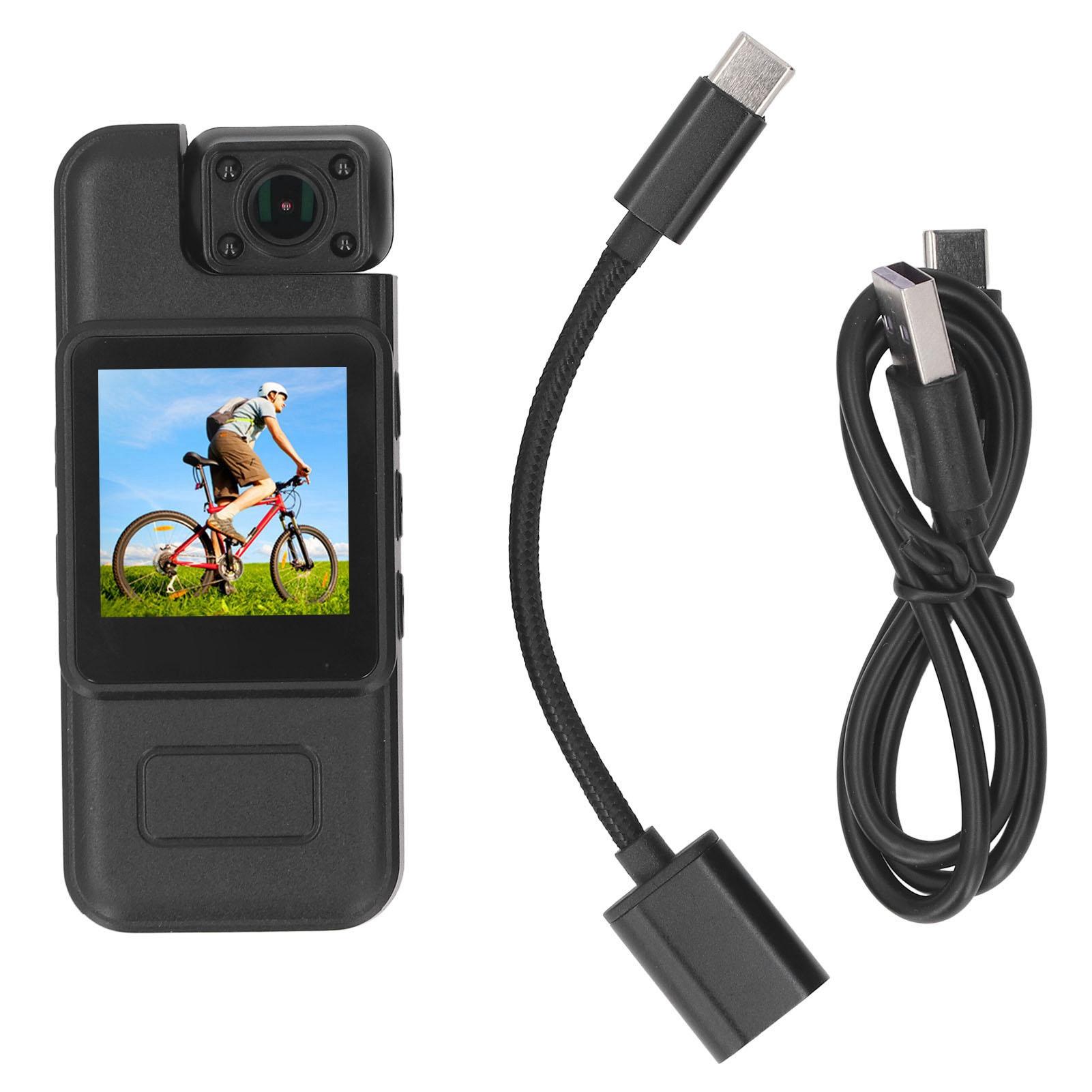 

Portable Camera 1.54 Inch 240x240 Color Screen 4K Video Recorder Movement Detection Loop Recording