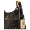 Coach Borsa a Spalla Teri 24 Classica Monogramma Ecopelle e Pelle di Vitello Media Donna Marrone