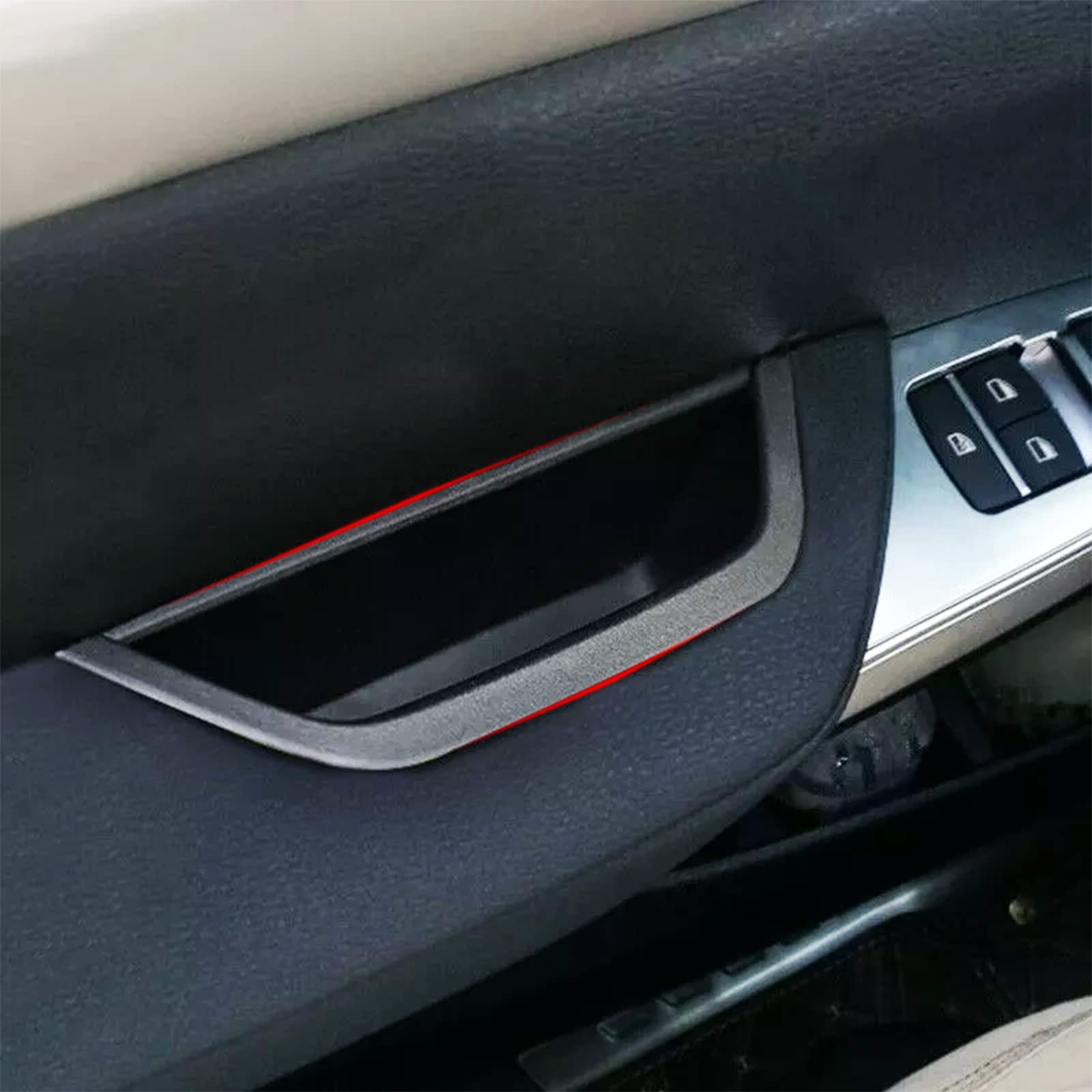 

F25 F26 Корпус дверной ручки автомобиля для X3 X4 2010-2016, крышка коробки подлокотника двери пассажира для F25 F26 (черный)