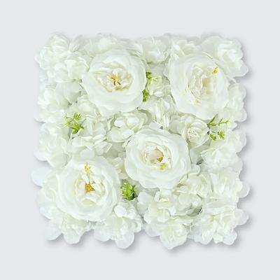 Yapay Çiçek Duvar Arka Plan İpek Çiçek Duvar Paneli Çiçekli Arka Plan Dekorasyonu Duş Düğün Yıldönümü Doğum Günü Partisi için Gül Duvarı 40x40cm