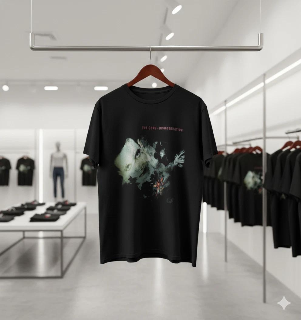 The Cure Disintegration Album Cover T-Shirt Gothic Alternative Rock Tee - T314 S