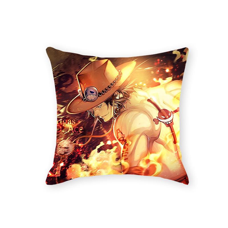 One Piece Anime Plush Pillow - Soft Cartoon Cushion for Sofa or Living Room