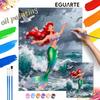Digital Oil Painting Diy Oil Painting Mermaid Ocean Waves Hand Painting Living Room Bedroom Decoration Painting