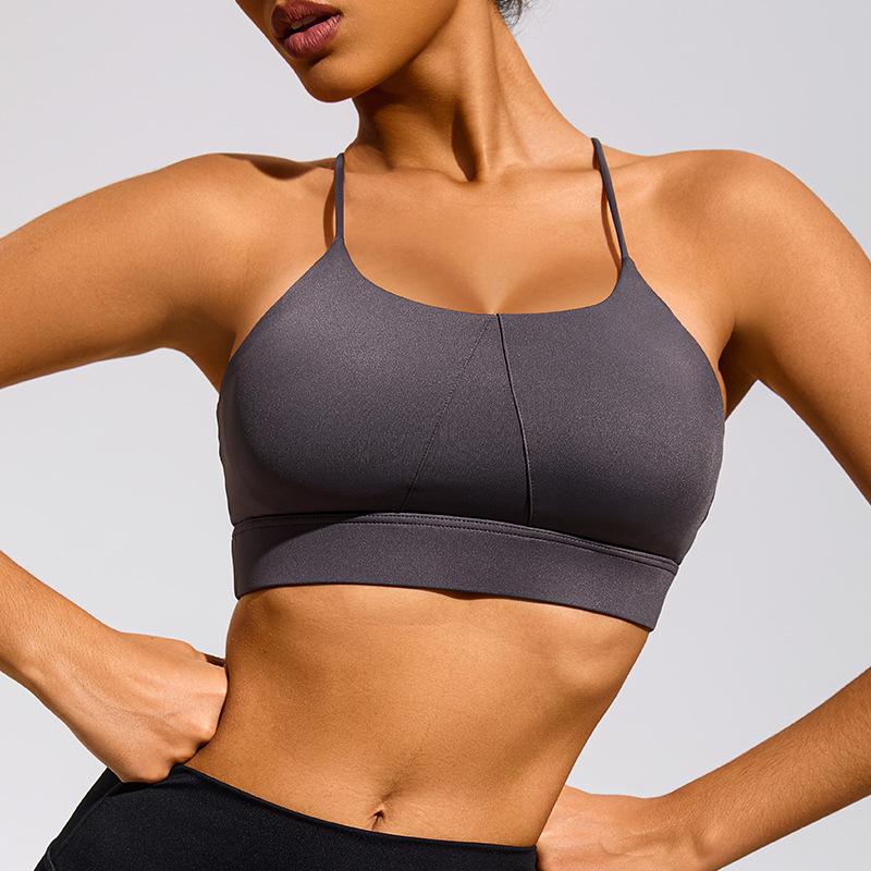 

Премиальный телесный жилет для йоги, приятный к коже - Ударопрочный фитнес-топ для бега и спорта. Large