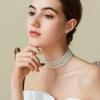 European and American Fashion Jewelry, Bohemian Multi-layer Necklace, Three-layer Five-layer Small Pearl Necklace