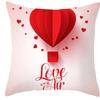 Valentines Day Balloons  Love Sayings Pattern Cushion Cover Suitable for Sofa Bedroom Car Pillow Cover