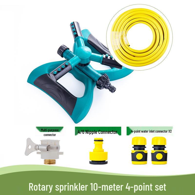 360° Rotating Garden Sprinkler for Lawn, Flower Watering, and Roof Cooling