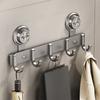 Waterproof Suction Cup Door Hook 4/5/6/7/8 Hook Wall Clothes Hanger Hanging Coat Holder  Toilet