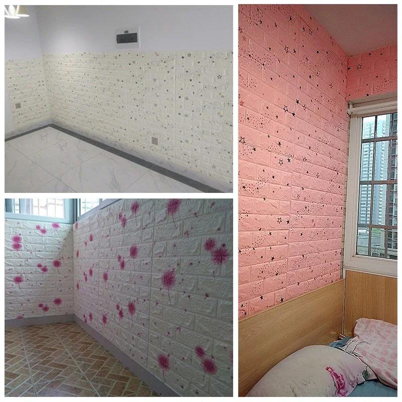 5-30pcs Self-adhesive 35cm*30cm Wallpaper Peel and Stick Wallpaper Decoration for Bedroom Brick Pattern Pvc DIY