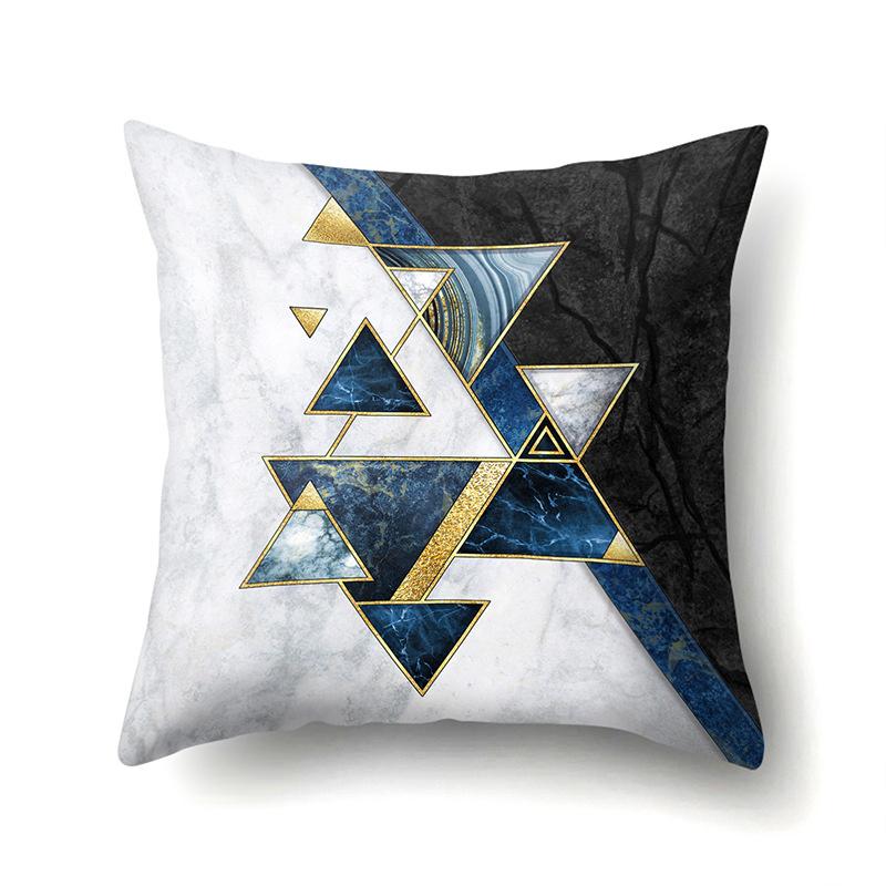Geometric Simple Marble Print Pattern Cushion Cover Pillowcase Home Living Room Sofa Decorative Pillowcase