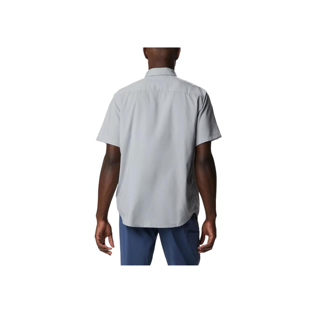 Columbia Utilizer II Mountain Outdoor Quick-Dry Moisture-Wicking Sun Protection Comfortable Casual Short Sleeve Shirt Men shirts Gray AM9136-039