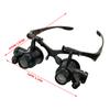 Head Mount Magnifier Jewelry-Making Reading Hands-Free Magnifying Glass with Lights Soldering Hand Craft Supplies