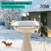 Automatic Solar Bird Bath De-Icer with Constant Temperature Heating for Outdoor Winter Use