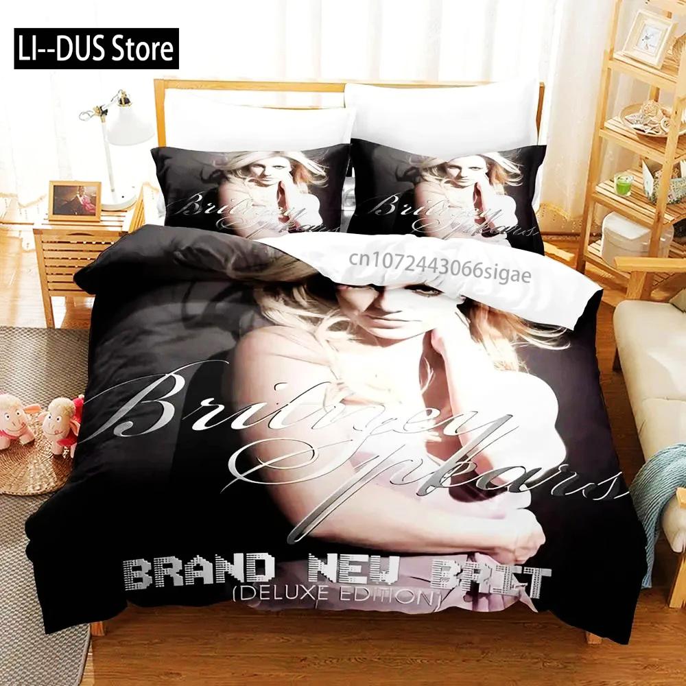 

Britney Single Twin Full Queen King Size Bed Cover 3D Bedding Set For Boys Bedroom Duvet Cover Bed Set Quilt Cover Pillowca EU single(135x200cm)