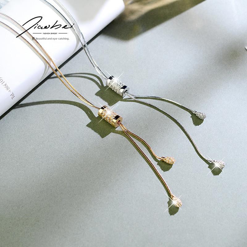 Korean Timeless Inspired Long Sweater Chain Necklace For Women With Unique Design Ideal For Fashion Styles Forward
