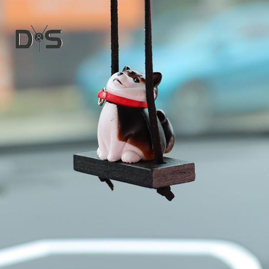Hund Auto Hängendes Ornament Niedliche Hundeform Rückspiegel Hängendes Auto Klimaanlage Innenzubehör