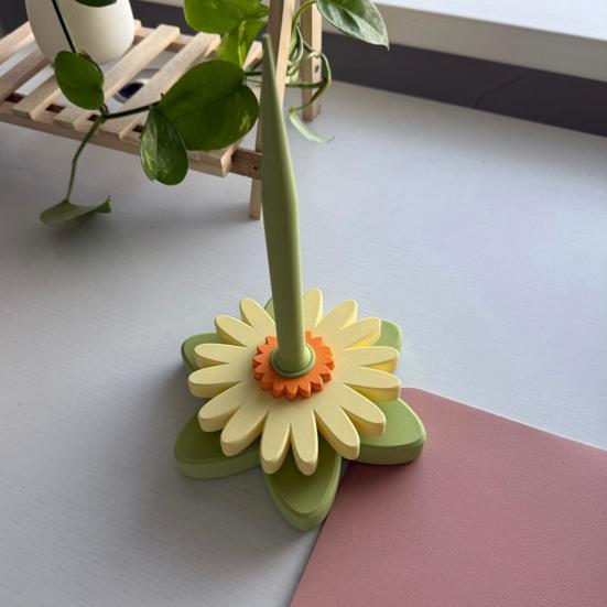 Gerbera Yarn Spinner 3D Printed Monstera Spinning Yarn Holder Winding Tool Tangle-Free Yarn Dispenser for Crocheting Knitting Lovers