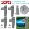1/2Set PVC Pool Filter Pump Adapter for 32mm Pipe Hoses Connector Leak Proof Pool On/Off Plunger Valve Sealed Replacement Parts