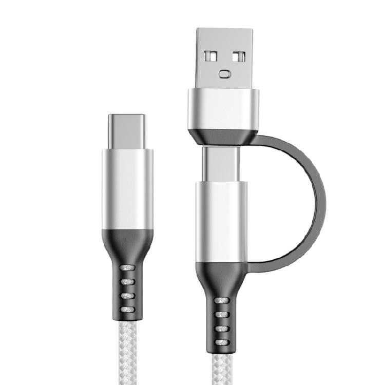 Универсальный кабель для зарядки Type-C/USB на Type-C 60 Вт Сверхбыстрая зарядка Провод Аксессуар для телефона Плетеный нейлоновый кабель для передачи данных