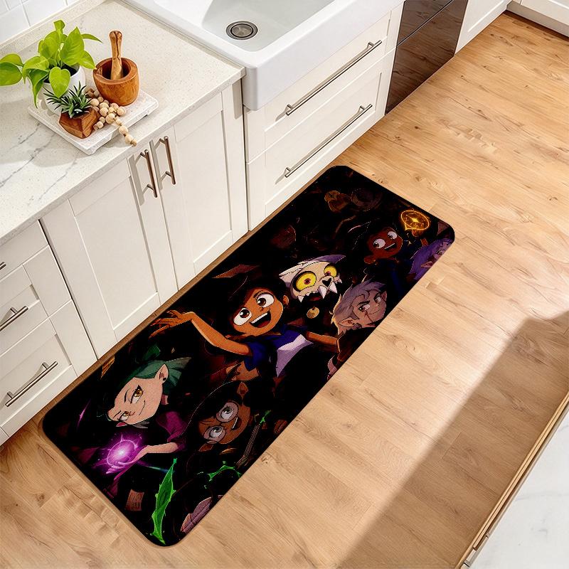 The Owl House Art Print Flannel Kitchen Mat Christmas Soft Area Rug Non Slip Floor Carpet Home Decoration