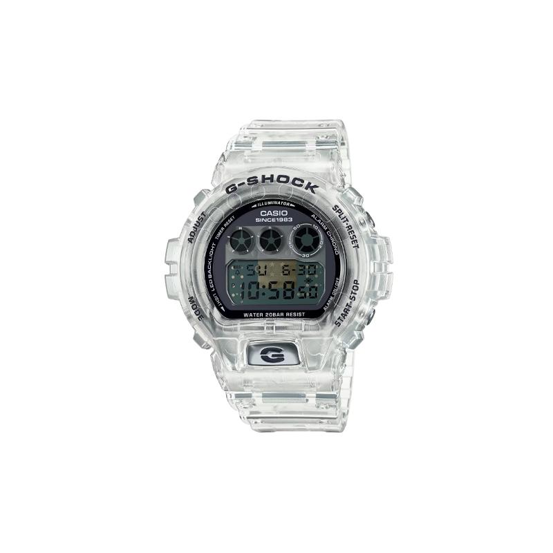 

Casio G-SQUAD Series G-SHOCK Series 40th Anniversary CLEAR REMIX 200m Waterproof Quartz Movement Resin Strap Japanese and Korean Watch DW-6940RX-7JR сірий колір