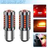 2Pcs Red 1157 BAY15D 36 COB  900lm 12-24v LED Tail Lamp Car  Reverse Turn  Signal Brake Light Parking Bulb