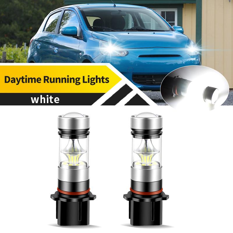 

2PCS For Mitsubishi Mirage Outlander 2012-2015 P13W Led Bulbs 12V White Fog Light Driving DRL Daytime Running Lamp Auto Bulb