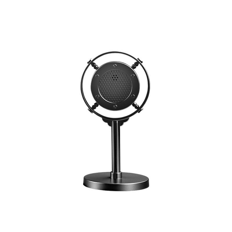 Vintage Retro Microphone Stage Photography Props Classic Stand Microphone For Live Performance