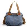 Borsa a tracolla in tela vintage da donna, ad alta capacità e dallo stile semplice, per l'uso quotidiano