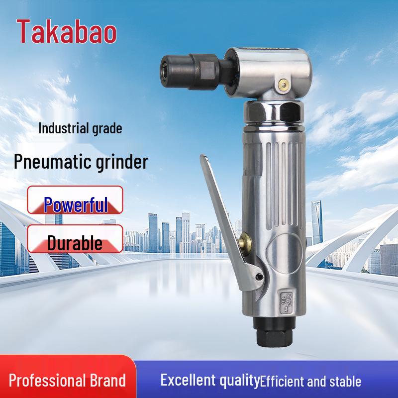 Gaobao Air-Powered 90° Angle Grinder: Deburring, Grinding, and Polishing Tool