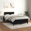 Maison Exclusive - Rete a doghe per letto con materasso Nero 120x200 cm Velluto