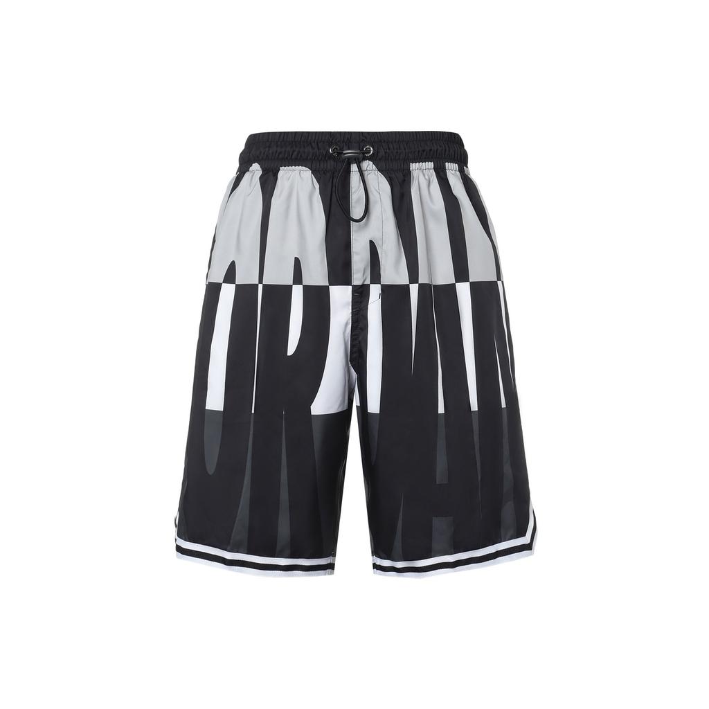 Jordan Colorblock Atmungsaktive Locker Sitzende Sportshorts Herren Unterteile Schwarz Grau CJ4075-100
