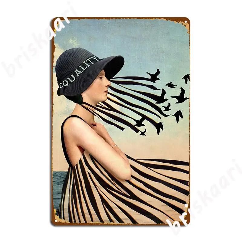 Equality Metal Sign Club Mural Custom Plaques Tin Sign Posters 20X30CM