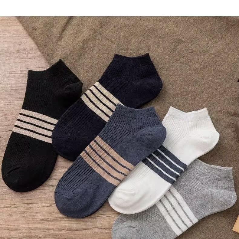 Spring-Summer Breathable Anti-Odor Cotton Ankle Socks for Men & Women