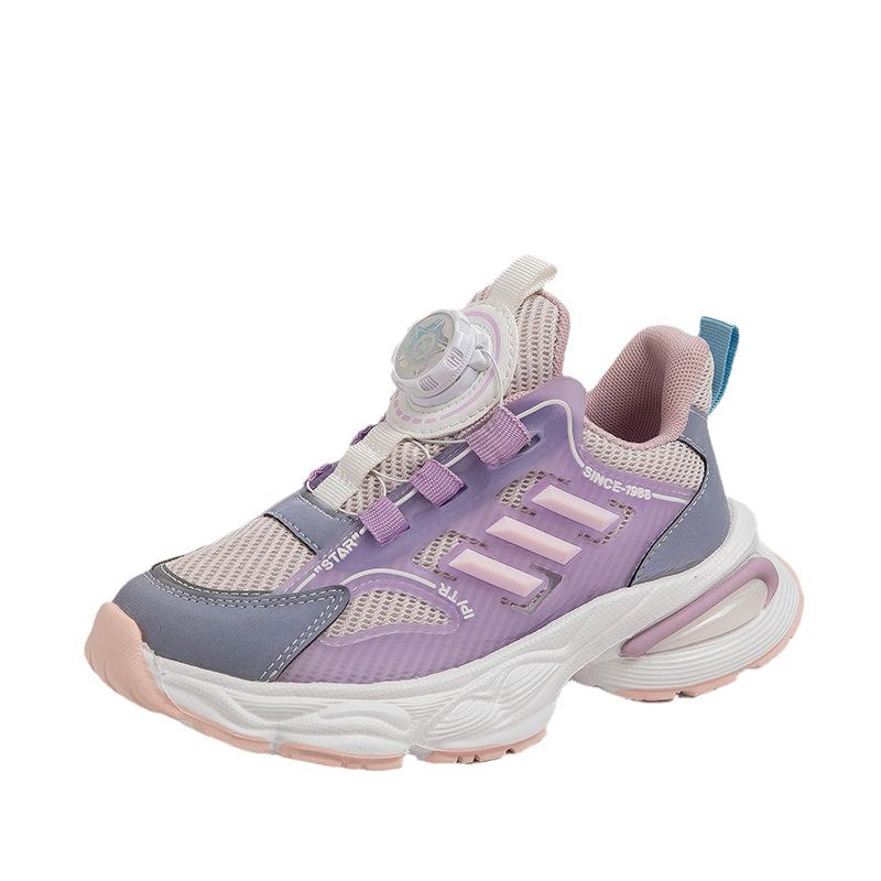 

2025 весенняя детская обувь для мальчиков и девочек, спортивная обувь, дышащая сетчатая повседневная обувь, для детей среднего и старшего возраста и подростков, модная обувь 28 yards inner length about 17.3CM