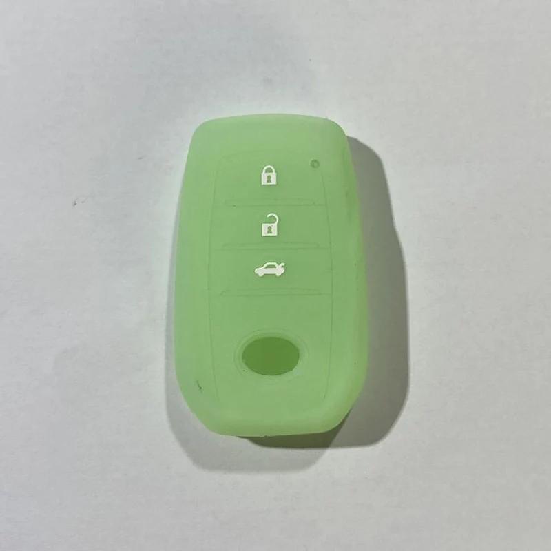 silicone rubber key cover case shell protector for Toyota Chr Rav4 Auris Avensis Prius Aygo Camry Land Cruiser 200 Prado Crown