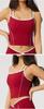 Women's Cross-Back Yoga Vest with Chest Pads - Color Block Fitness Sports Bra