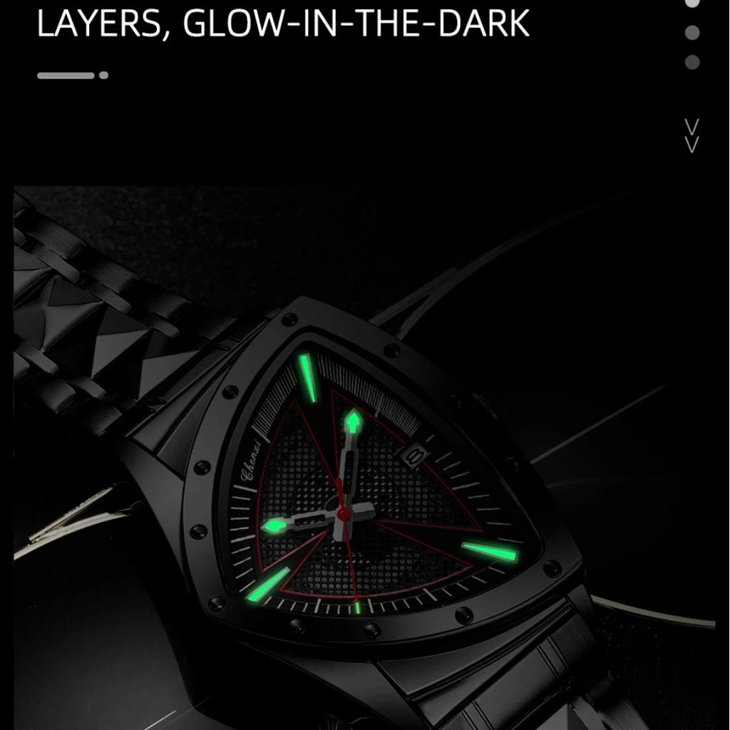 Mode Herrenuhr Quarz Armbanduhr Lässige Hohle Dreiecksuhr Luxus Herren Geschenk Uhr