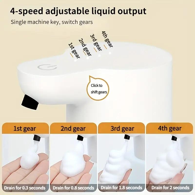 500ML Intelligent Automatic Senor Soap Dispenser Rechargeable 4Gears Foam/Gel Model Smart Hand Washing Machine For Hotel School