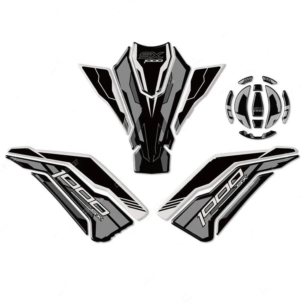 Ninja 1000 SX 2017-2024 3D Fuel Tank Pad Sticker Set Gasoline Protection Decal