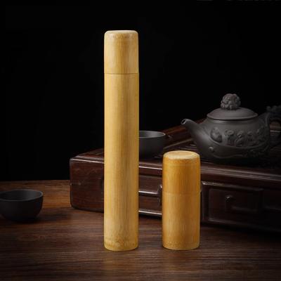 Handgefertigte Aufbewahrungsbox für Tee aus natürlichem Bambus, tragbare Teedose mit Deckel und Dichtung, Küchenaufbewahrungsgläser, Zubehör, Gewürzbox, Etui, Organizer