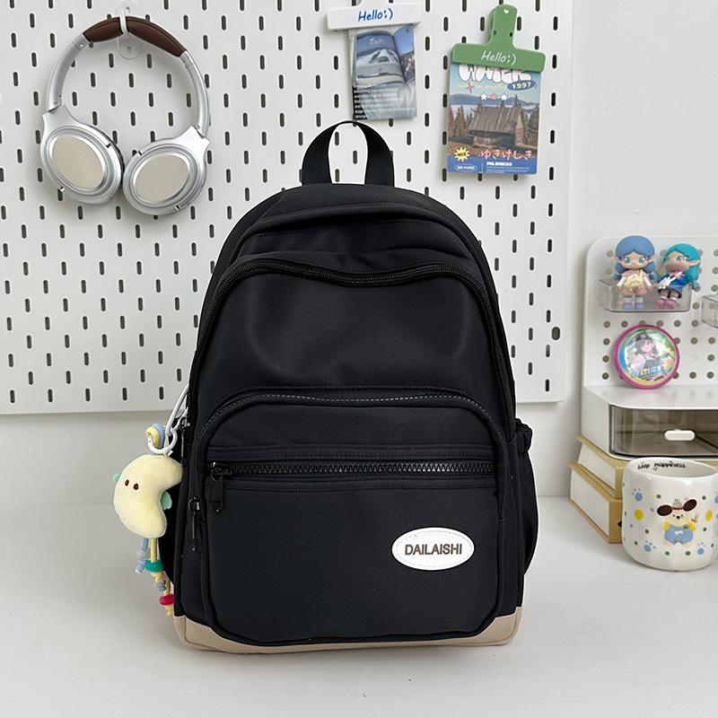 High-value Candy Color, Fresh and Sweet Backpack, Lightweight Make-up Class for Junior High School Students, and Large-capacity Backpack.