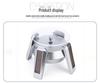 Rotating LED Solar Display Stand for UFO Spaceship Models, Jewelry, and Phone Video Shooting