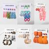 Acrylic Ear Jewelry Set Beautiful Dopamine Dangle Earrings Statement Earrings Acrylic Material for Fashionable Women