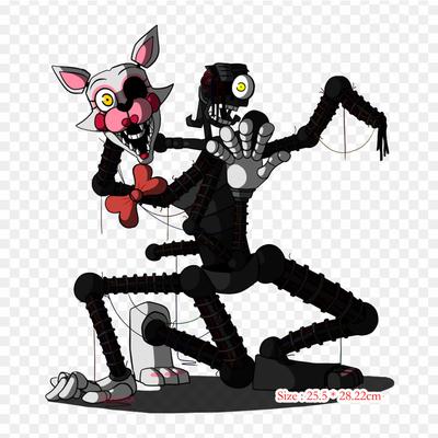 Fnaf Foxy Rebornica Five Nights At Freddy's 2 Five Nights At Freddy' Bügelbild zum Aufbügeln für Kleidung, T-Shirt, Tasche, Wärmeübertragungsaufkleber zum Aufbügeln