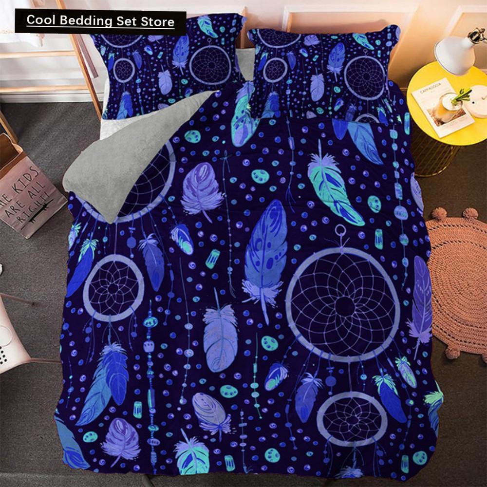 Comforter Bohemian Dream Bedding Set King Queen Size Colorful Catcher With Polyester For Teens Girls