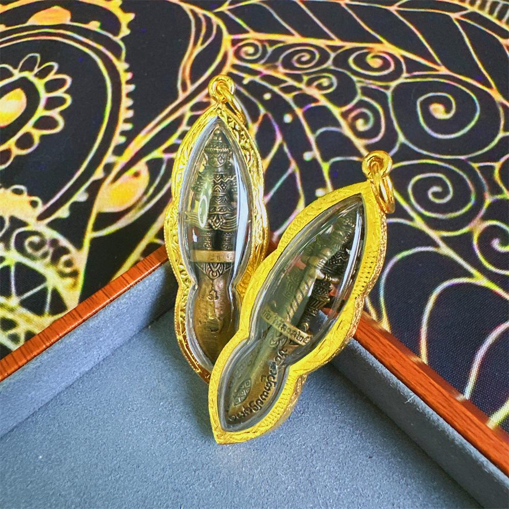 Genuine Thai Amulet: Tao Weisuwan Yaksha King in Gilded Shell