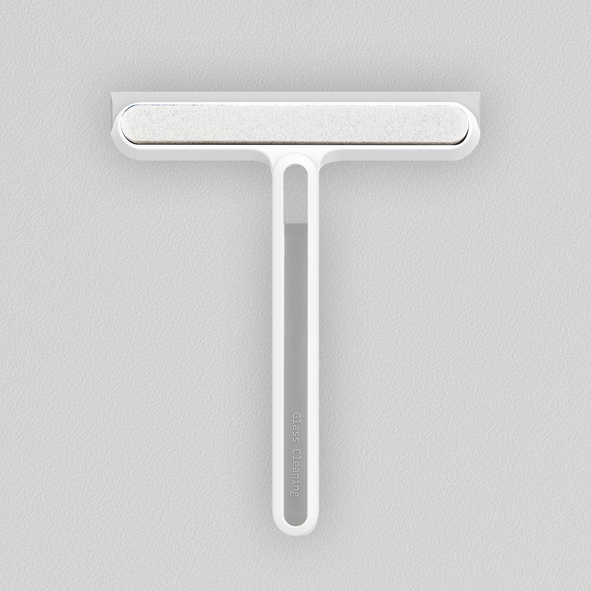 

Двусторонний стеклоочиститель 4-в-1: Скребок, Щетка для окон, Щетка для щелей, Щетинная щетка, Губка белый