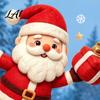 Removable Static Window Stickers Christmas Santa Claus Glass Sticker PVC Decal Waterproof Winter Seasonal Decorations Wall Art Decor for Doors