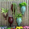 Rustic Style Fish Flowerpot Wall Hanging Wall Mounted Planter New Fish Ornaments  Courtyard